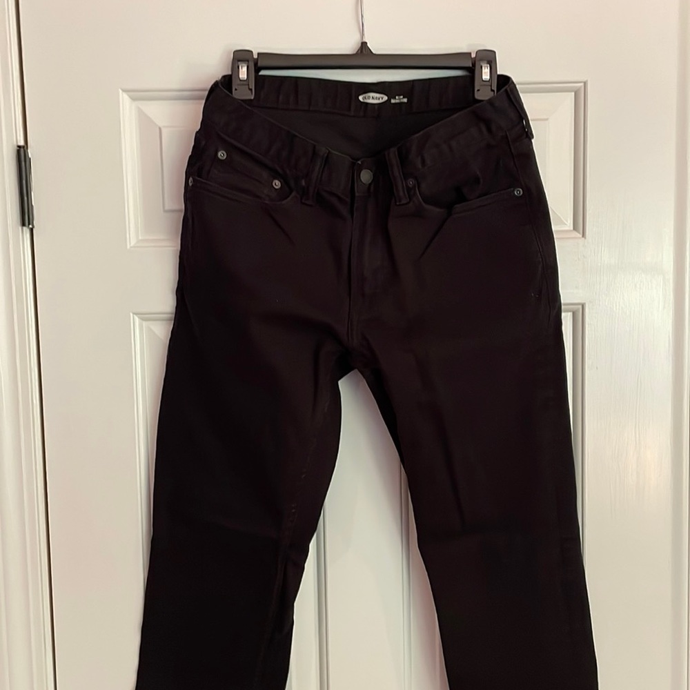 Dark Black Stretch Jeans